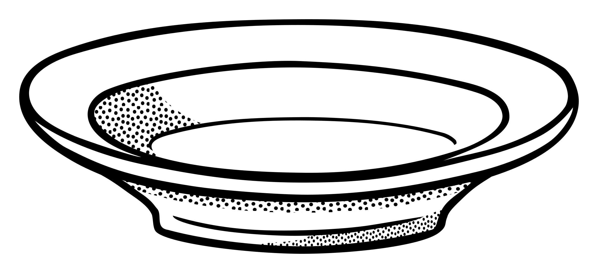 plate black and white Clip Art Library