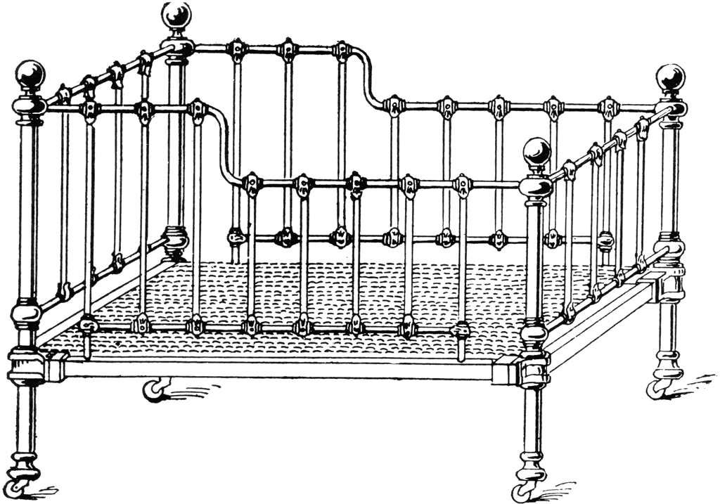 clipart crib black and white Clip Art Library