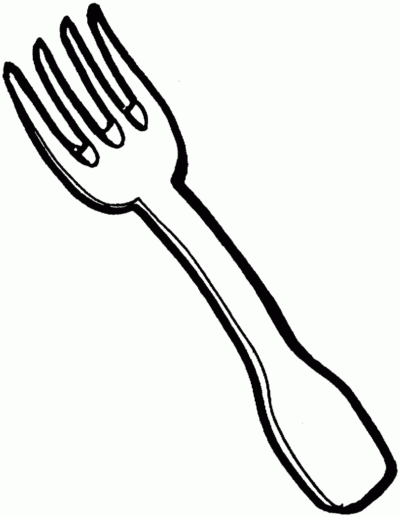 fork clipart black and white Clip Art Library