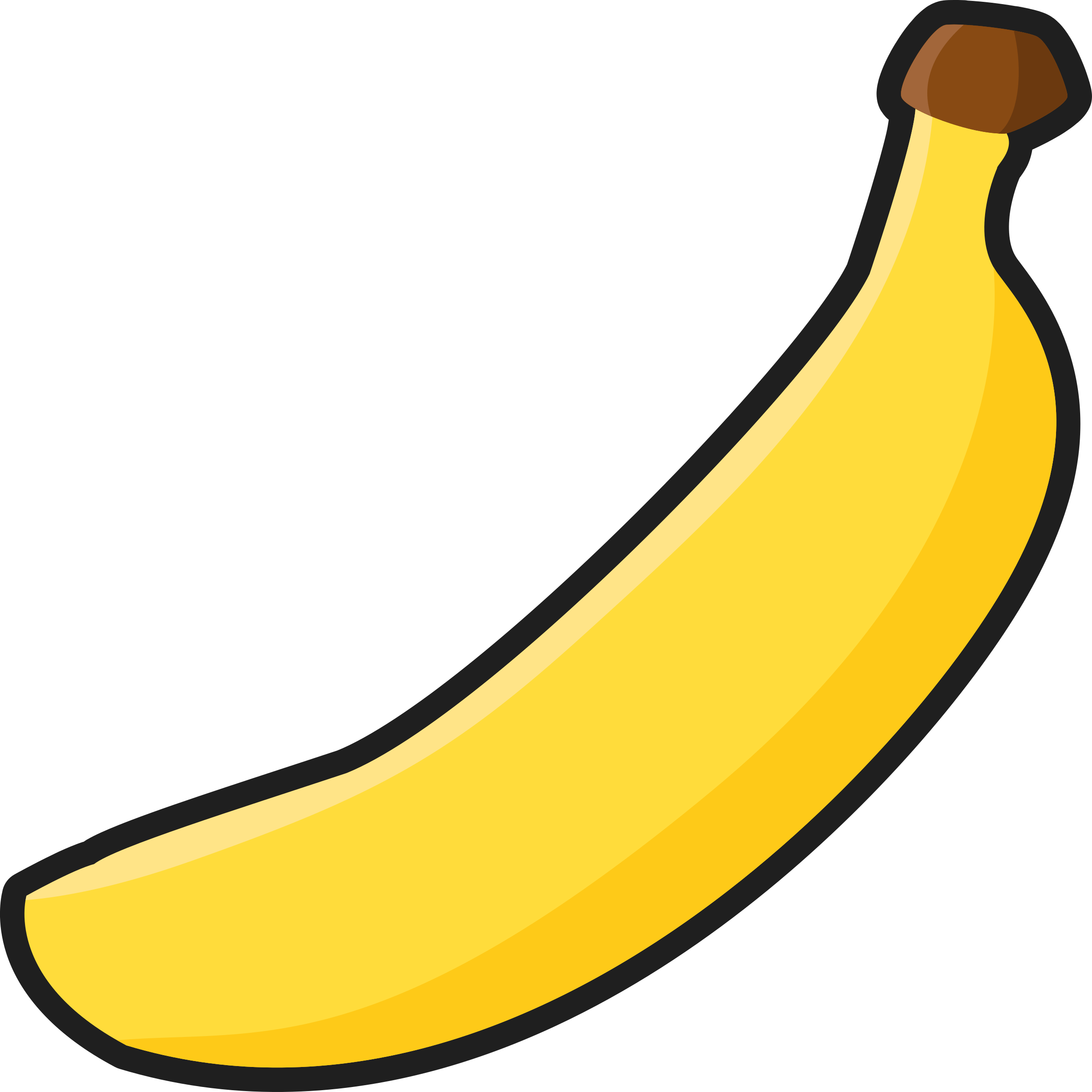 Clip Art Illustration Of A Cartoon Banana Clip Art Illustration By