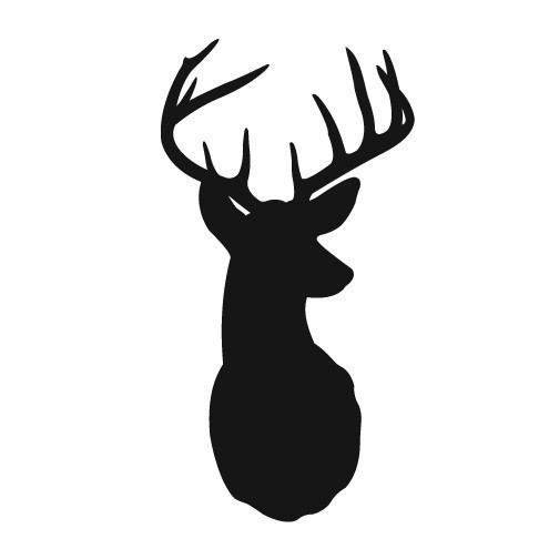 clip art deer head silhouette Clip Art Library
