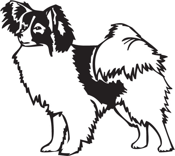 papillon dog clipart Clip Art Library