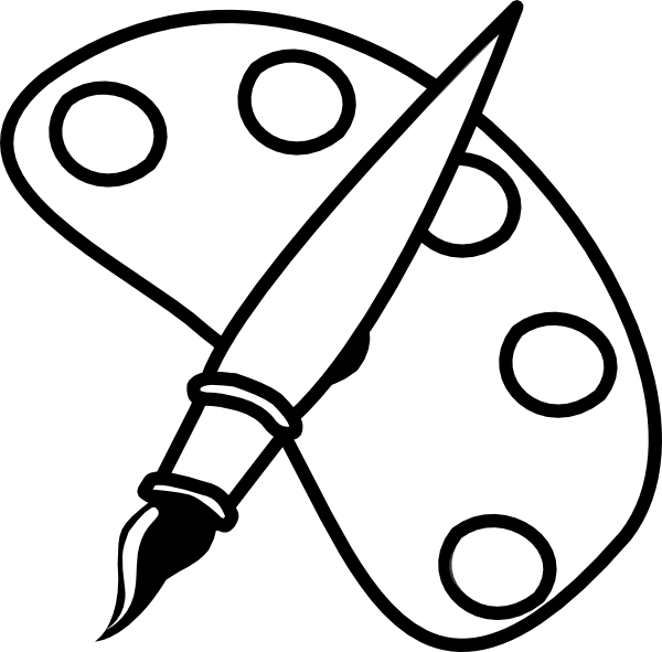 Free Paint Palette Black And White, Download Free Paint Palette Black And White png images, Free