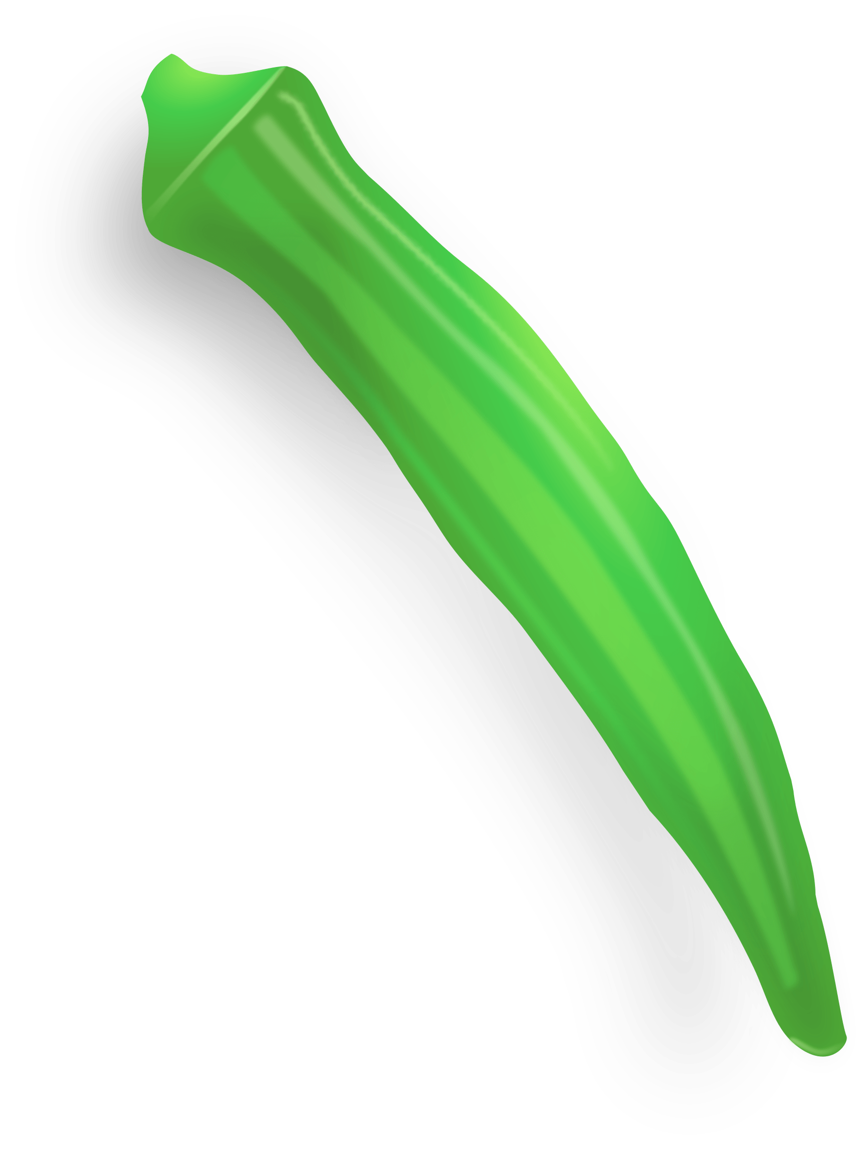 Okra Clip Art Black And White