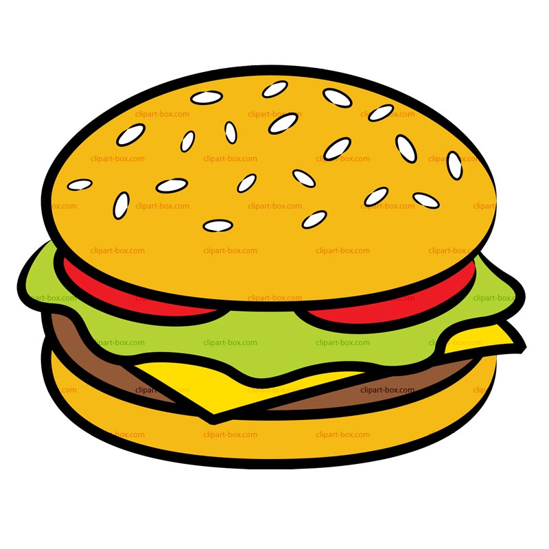 Bacon Cheeseburger Clip Art