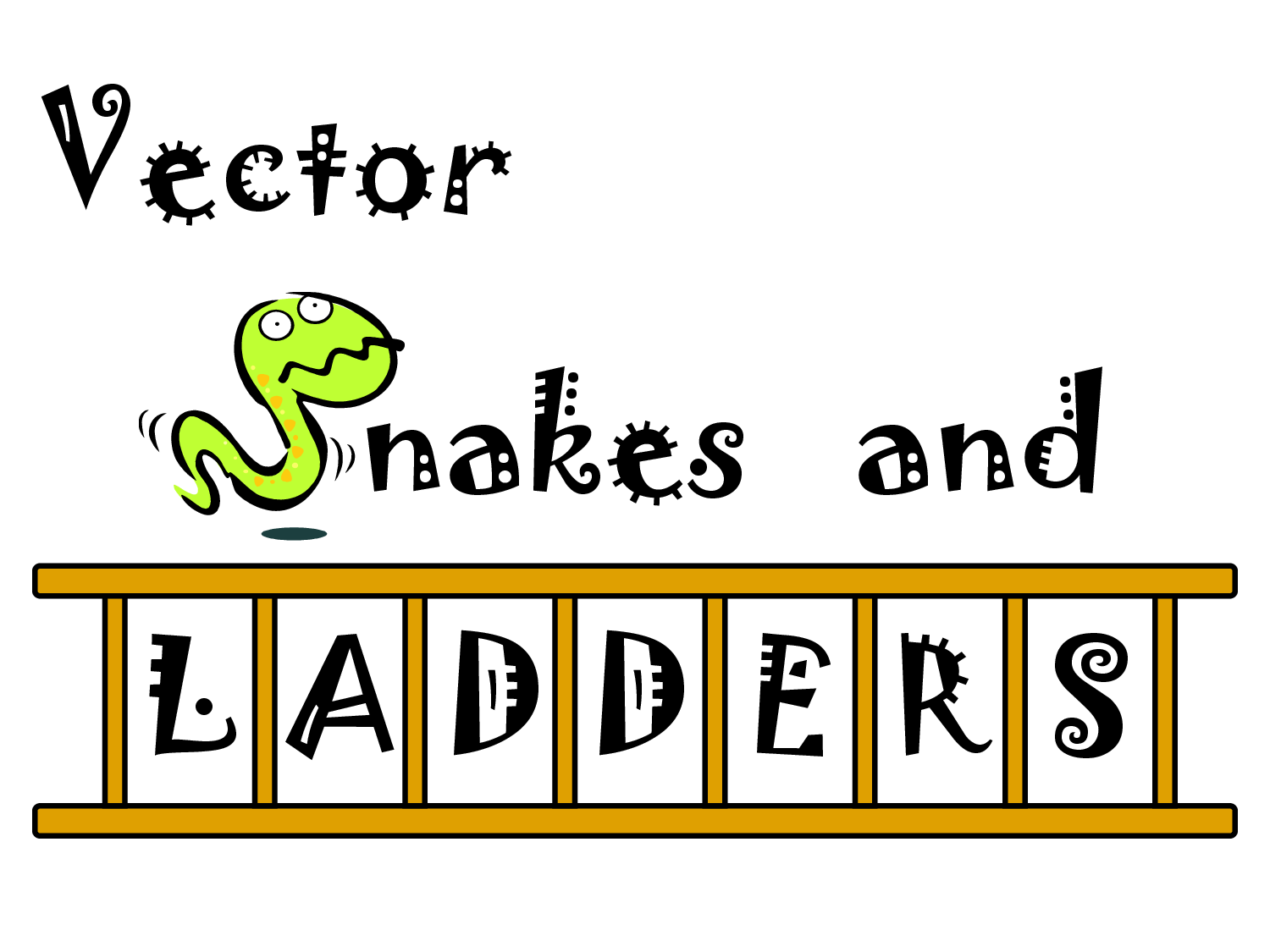 snake and ladder font Clip Art Library