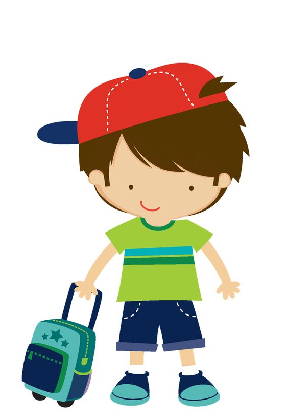 kid with suitcase clipart Clip Art Library