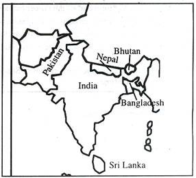 South Asia Map Drawing Map Of South Asia Drawing - Clip Art Library