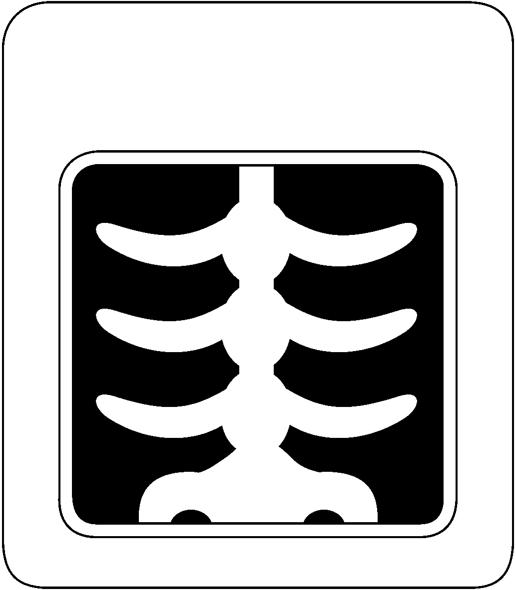 x ray black and white Clip Art Library