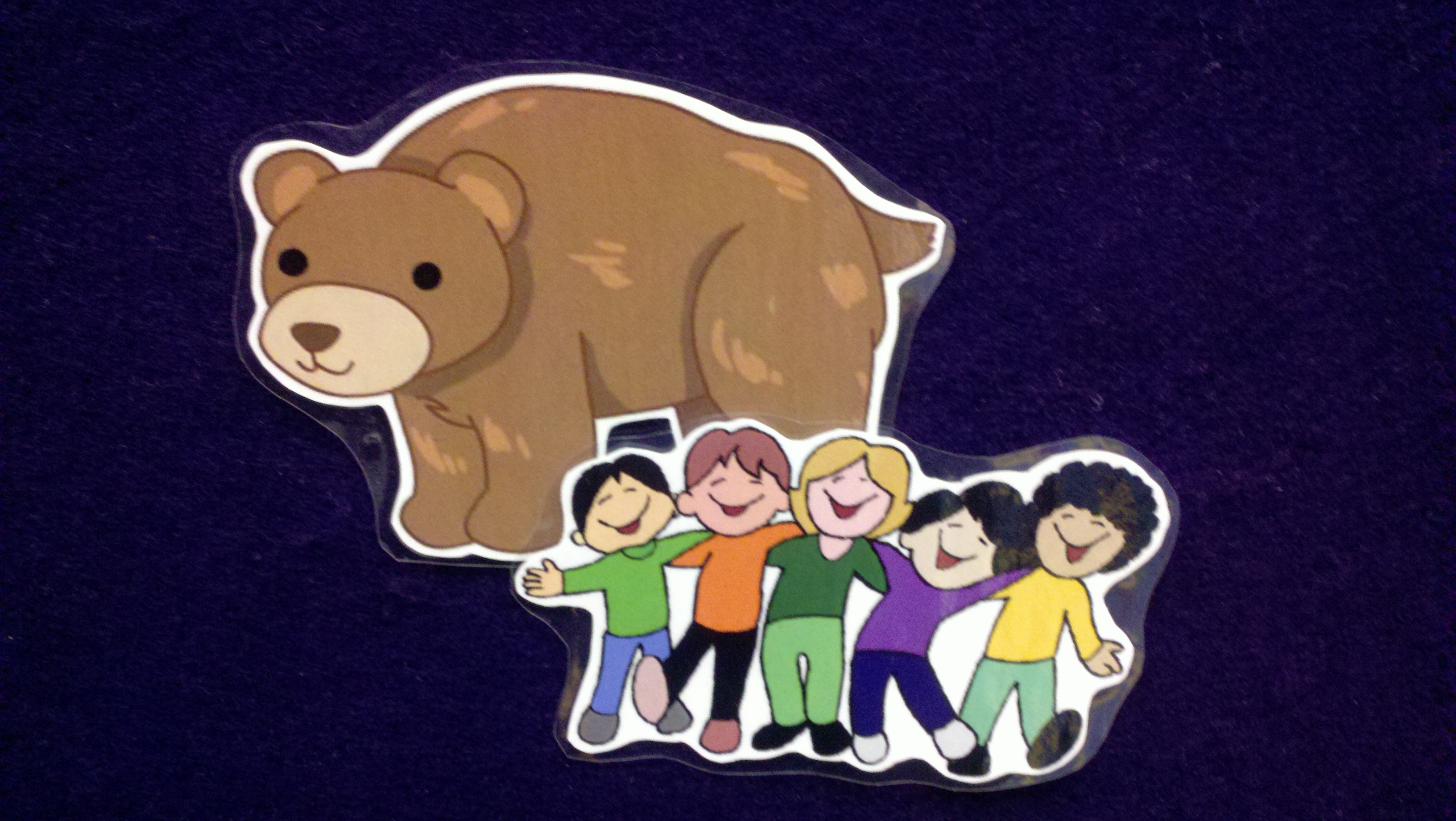 children going on a bear hunt Clip Art Library