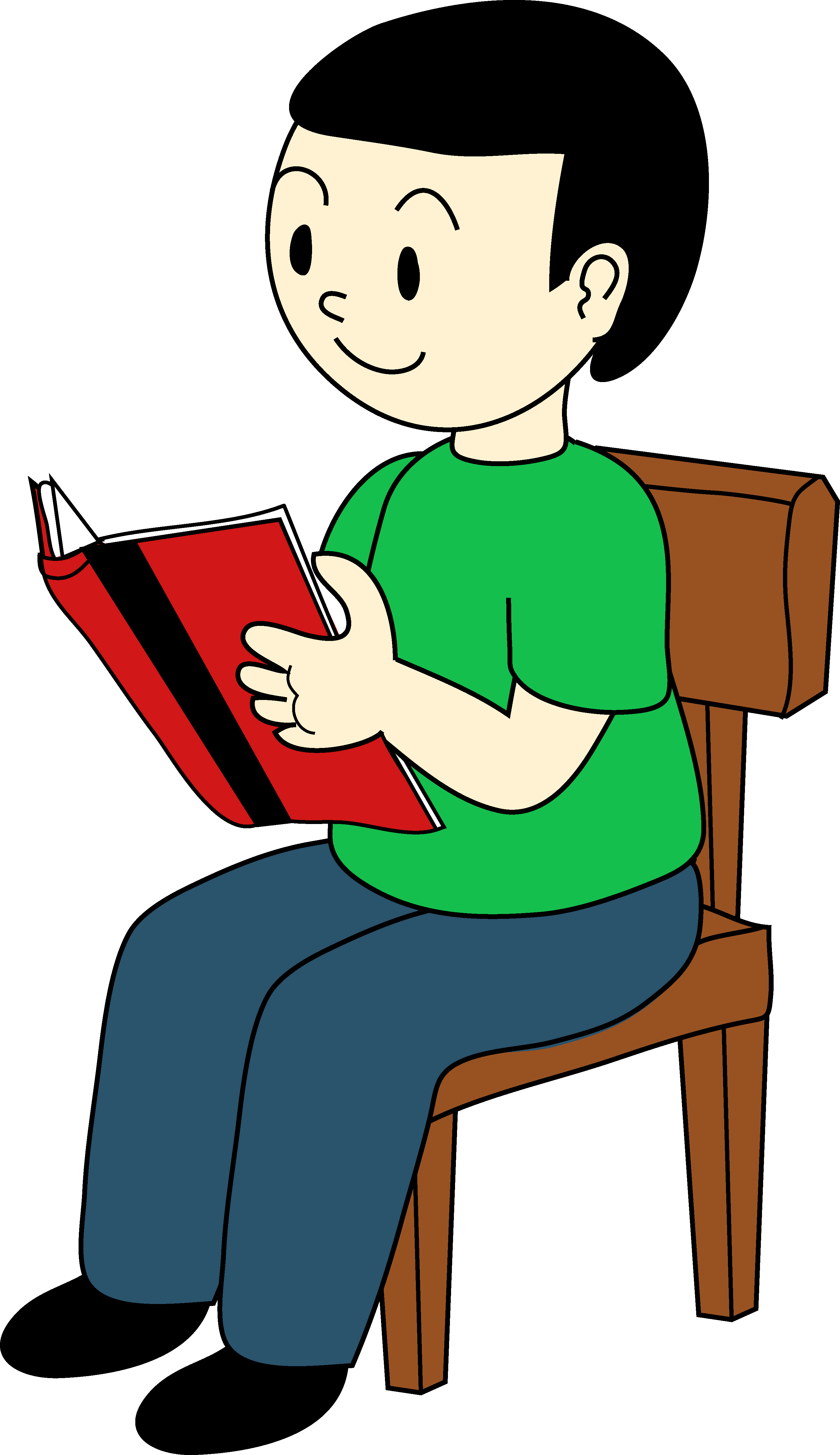 Sitting In Chair Clip Art