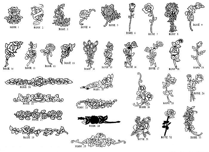 Headstone Simple Flower Engraving Designs artprobono