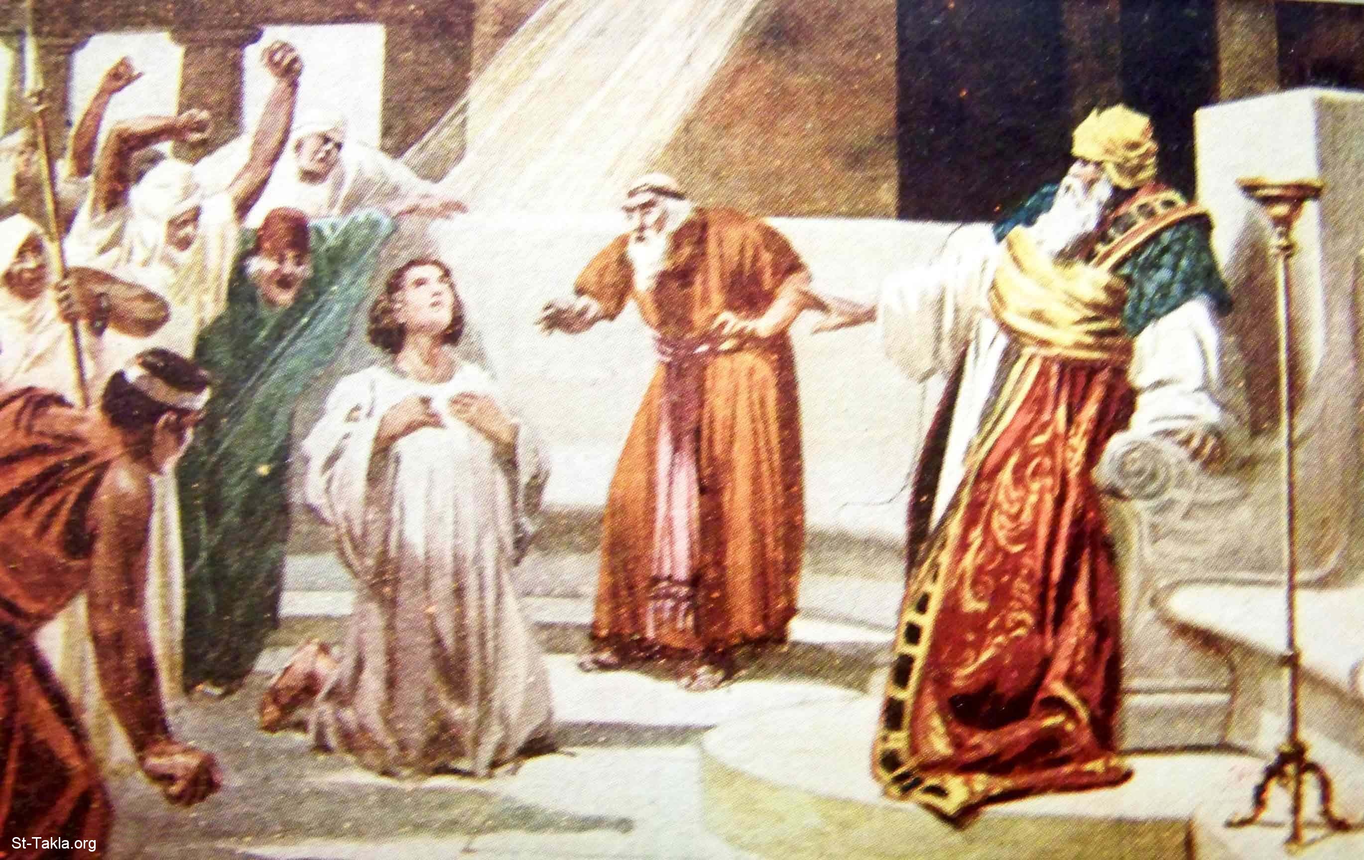 st stephen before the sanhedrin Clip Art Library