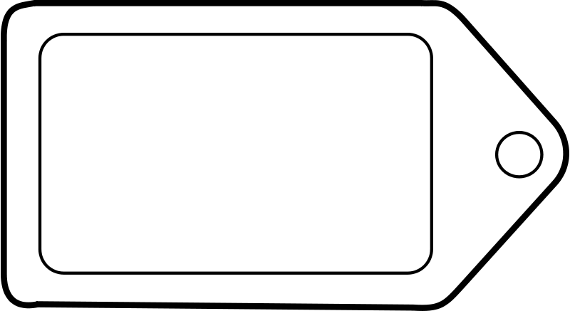 name tag clip art black and white Clip Art Library