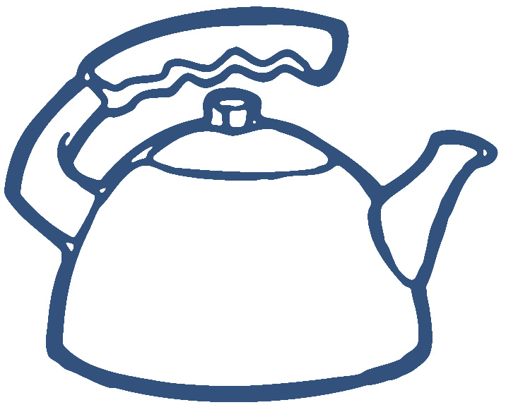 black and white kettle clipart Clip Art Library