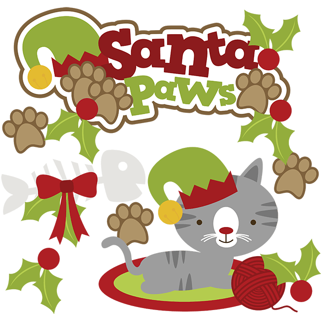 Page Cat Christmas Clipart Collection for the Holidays