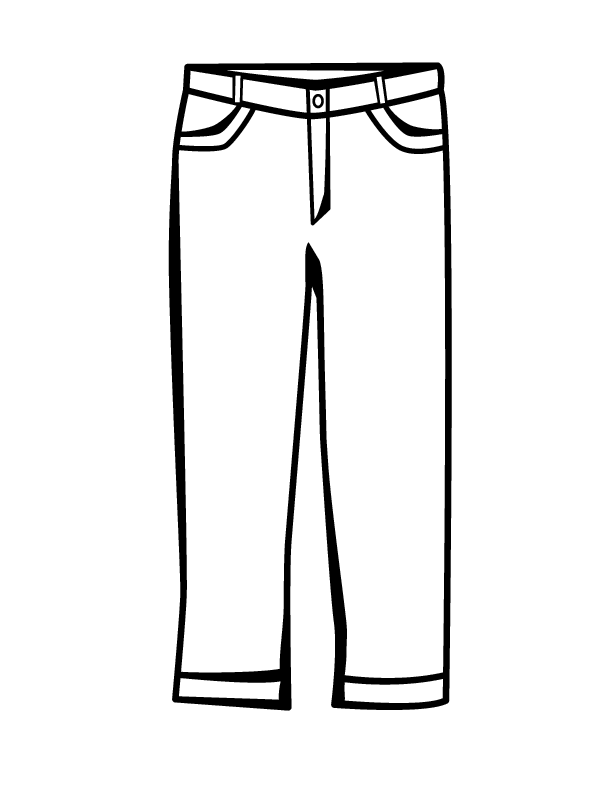 Free Pants Black And White Clipart, Download Free Pants Black And White