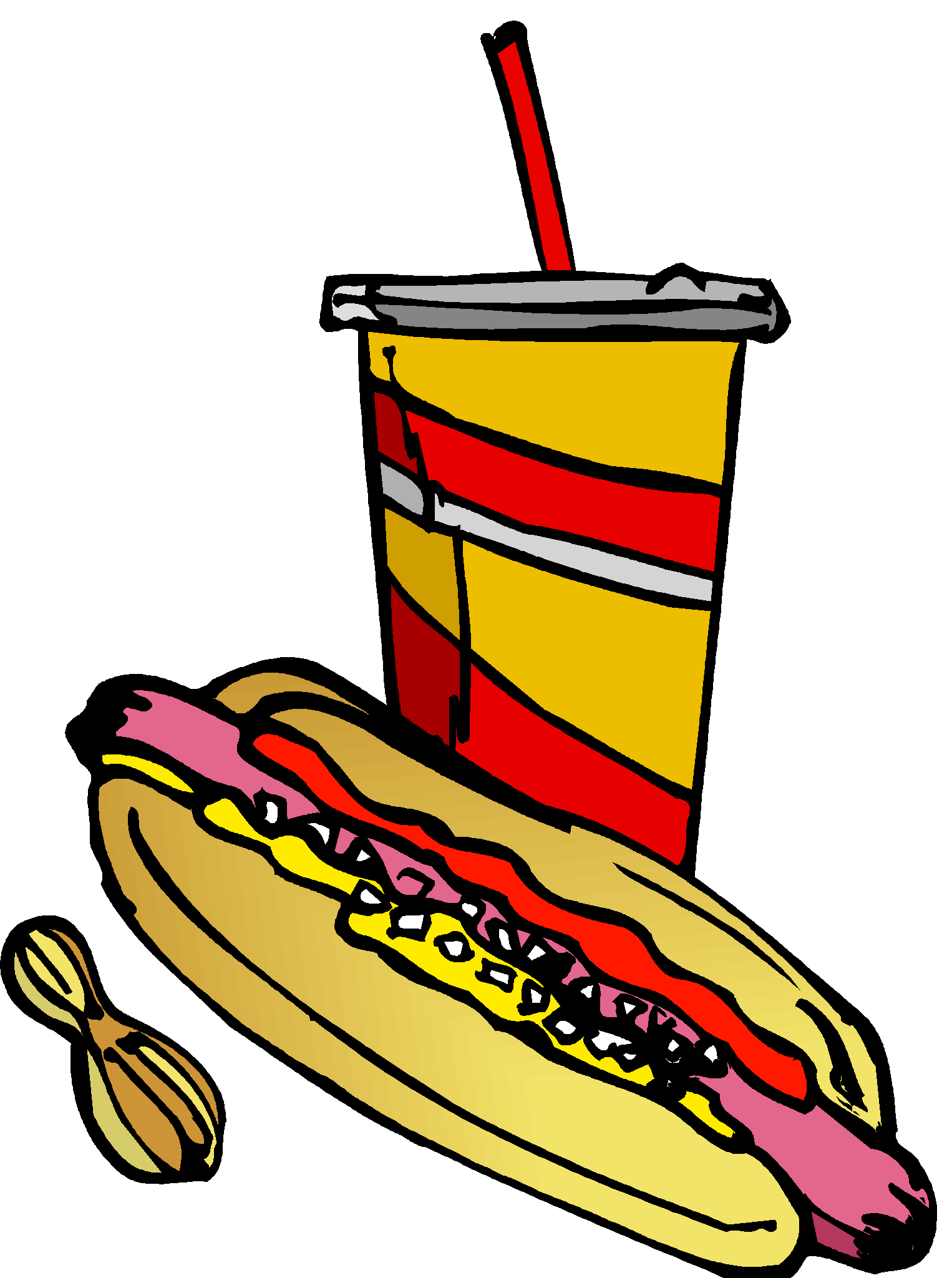 hot dog and chips Clip Art Library
