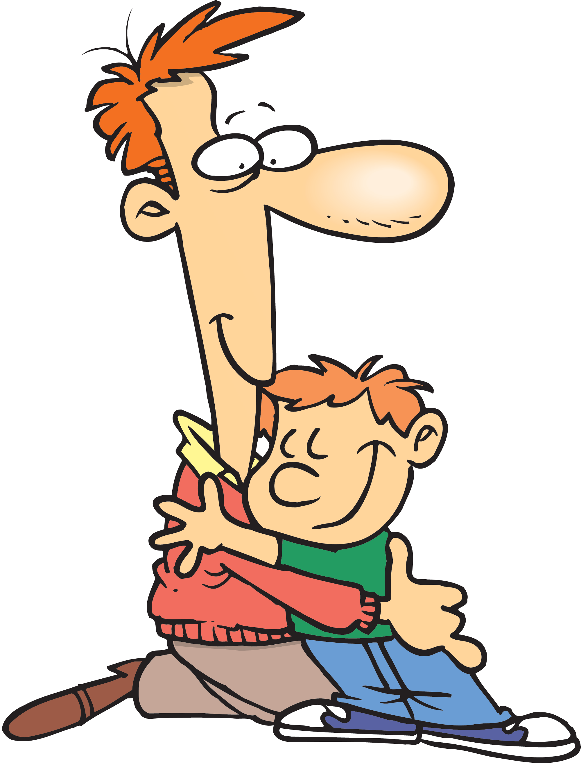 Warm Your Heart with Cartoon Hug Cliparts