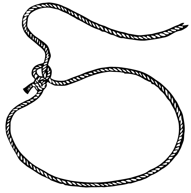 cowboy rope clipart black and white Clip Art Library