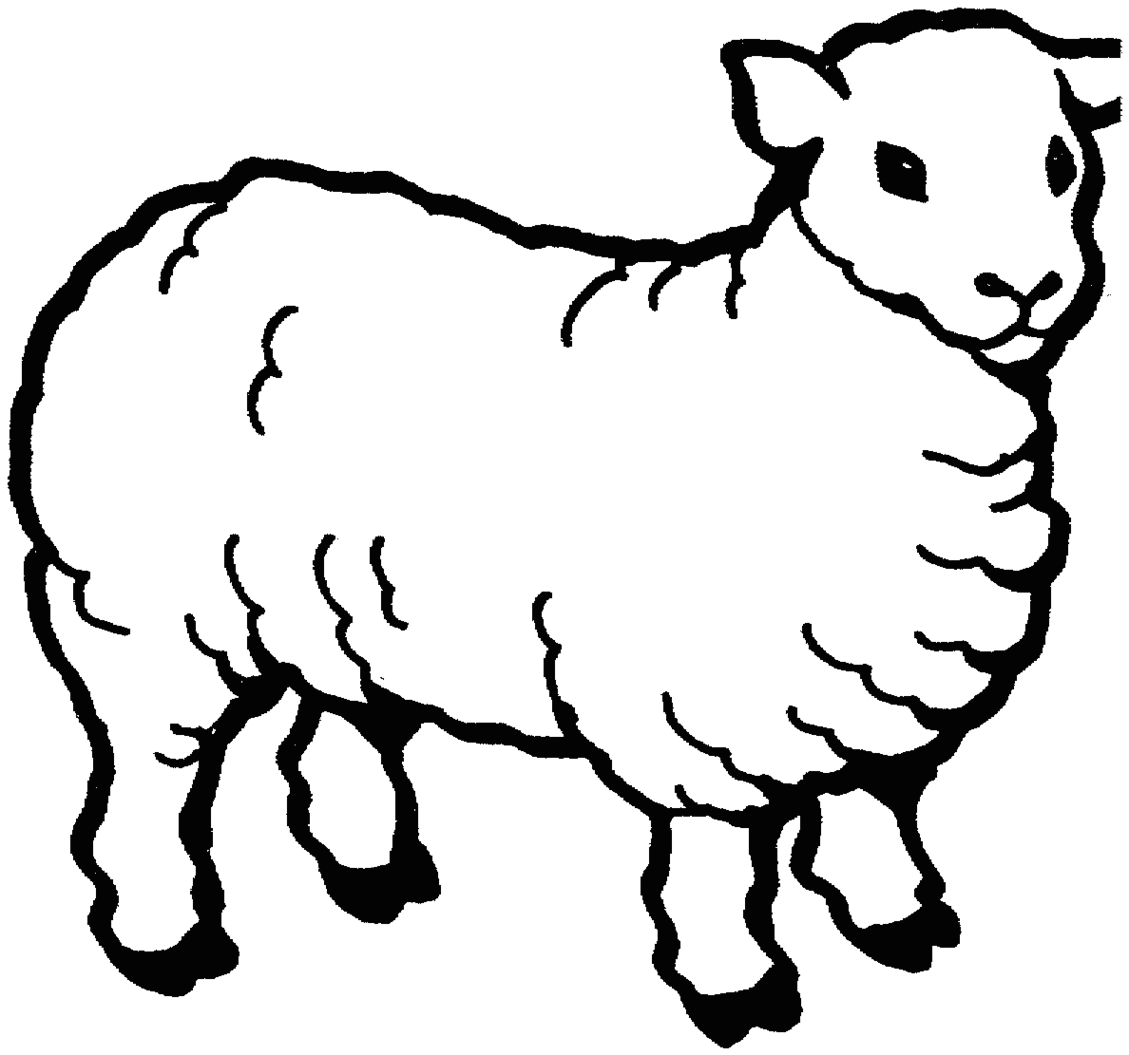 sheep black and white clipart Clip Art Library