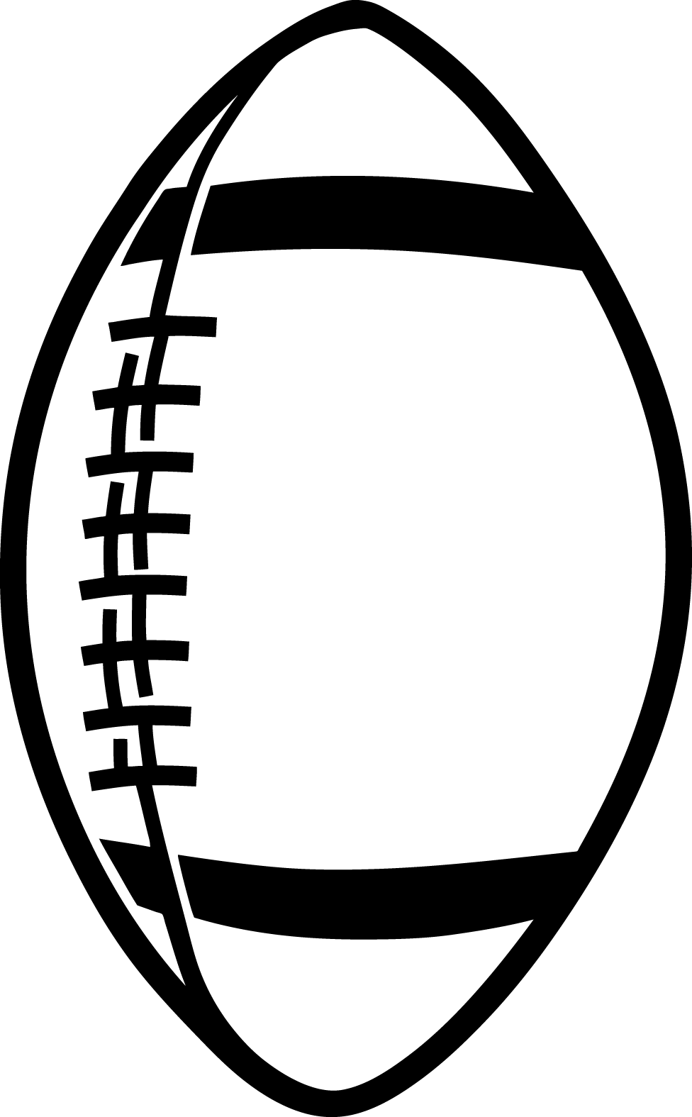 outline football clipart Clip Art Library