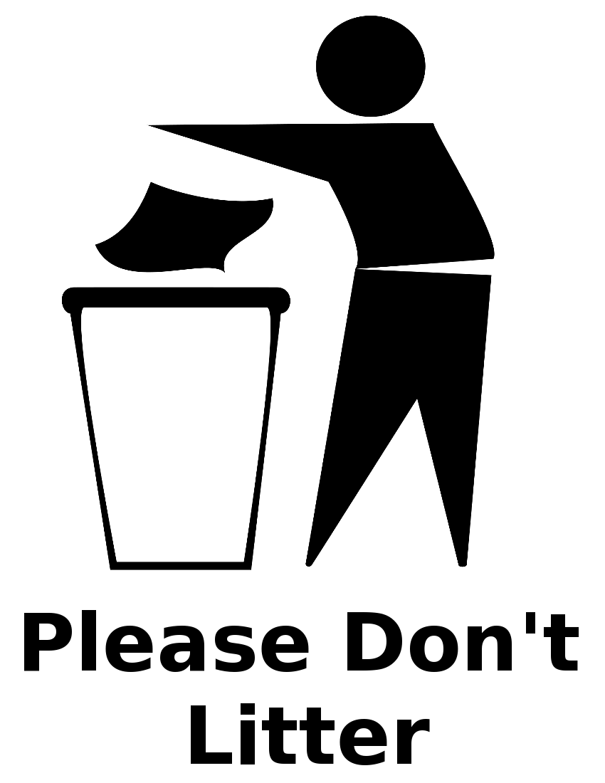 Free No Littering Cliparts, Download Free No Littering Cliparts png