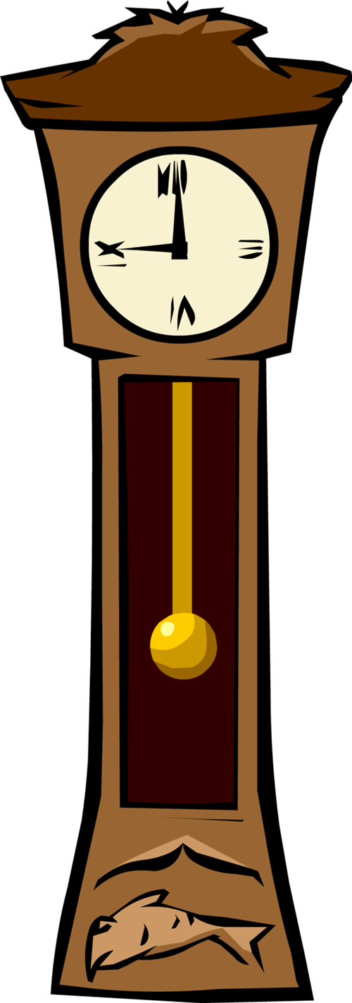 Pendulum Clock Clipart And Half