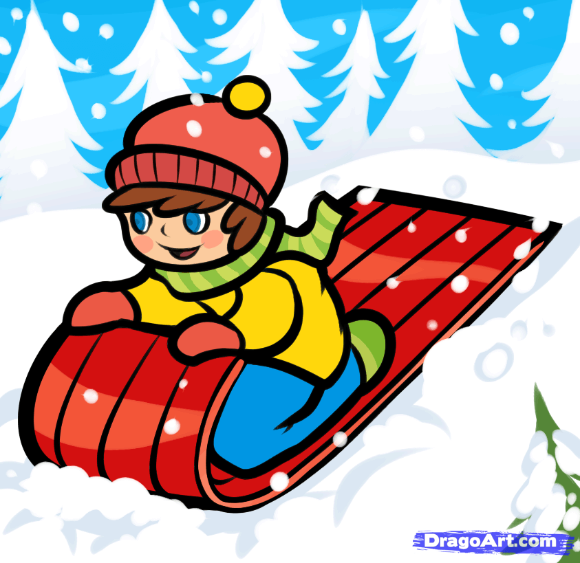 Free Cartoon Sled Cliparts, Download Free Cartoon Sled Cliparts png