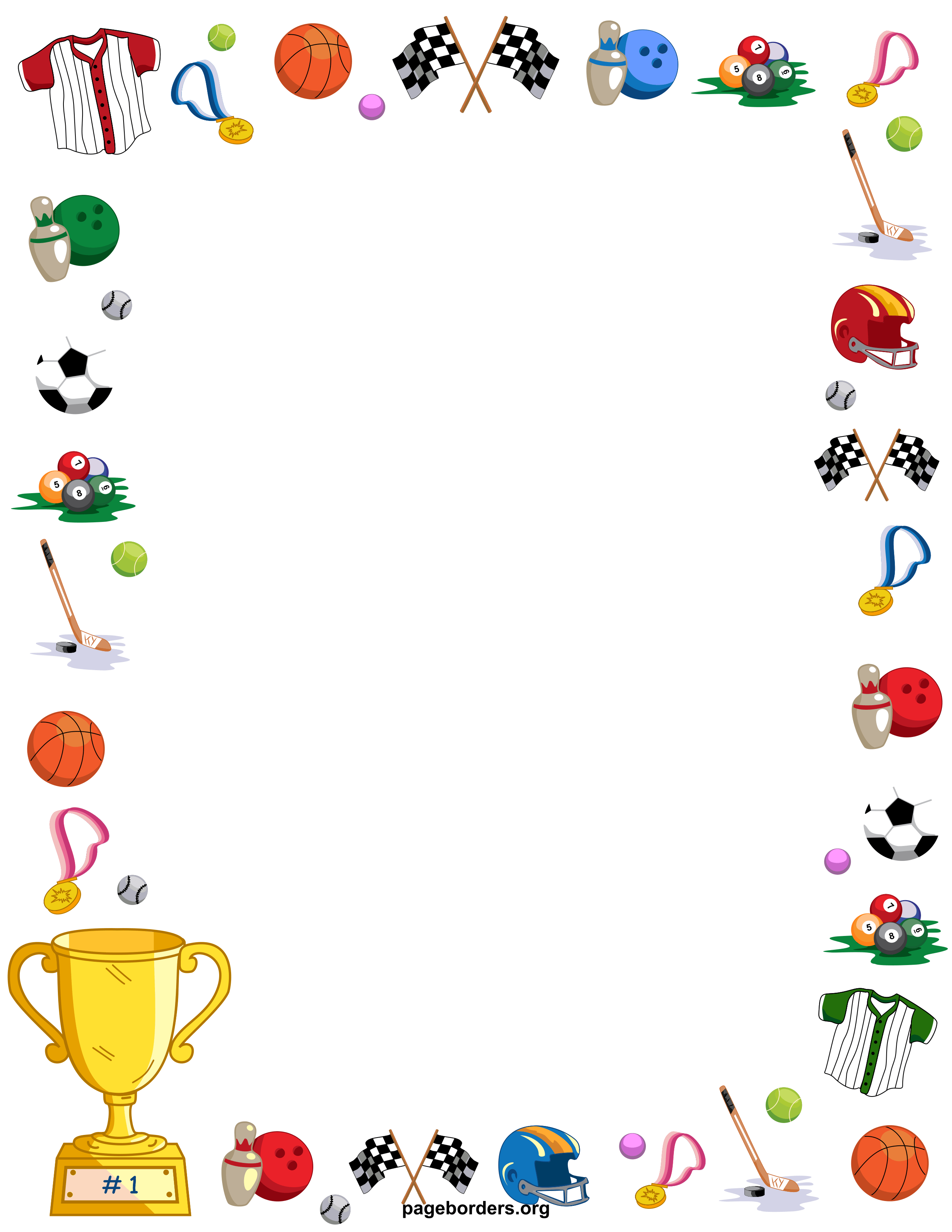 sports frame clipart Clip Art Library