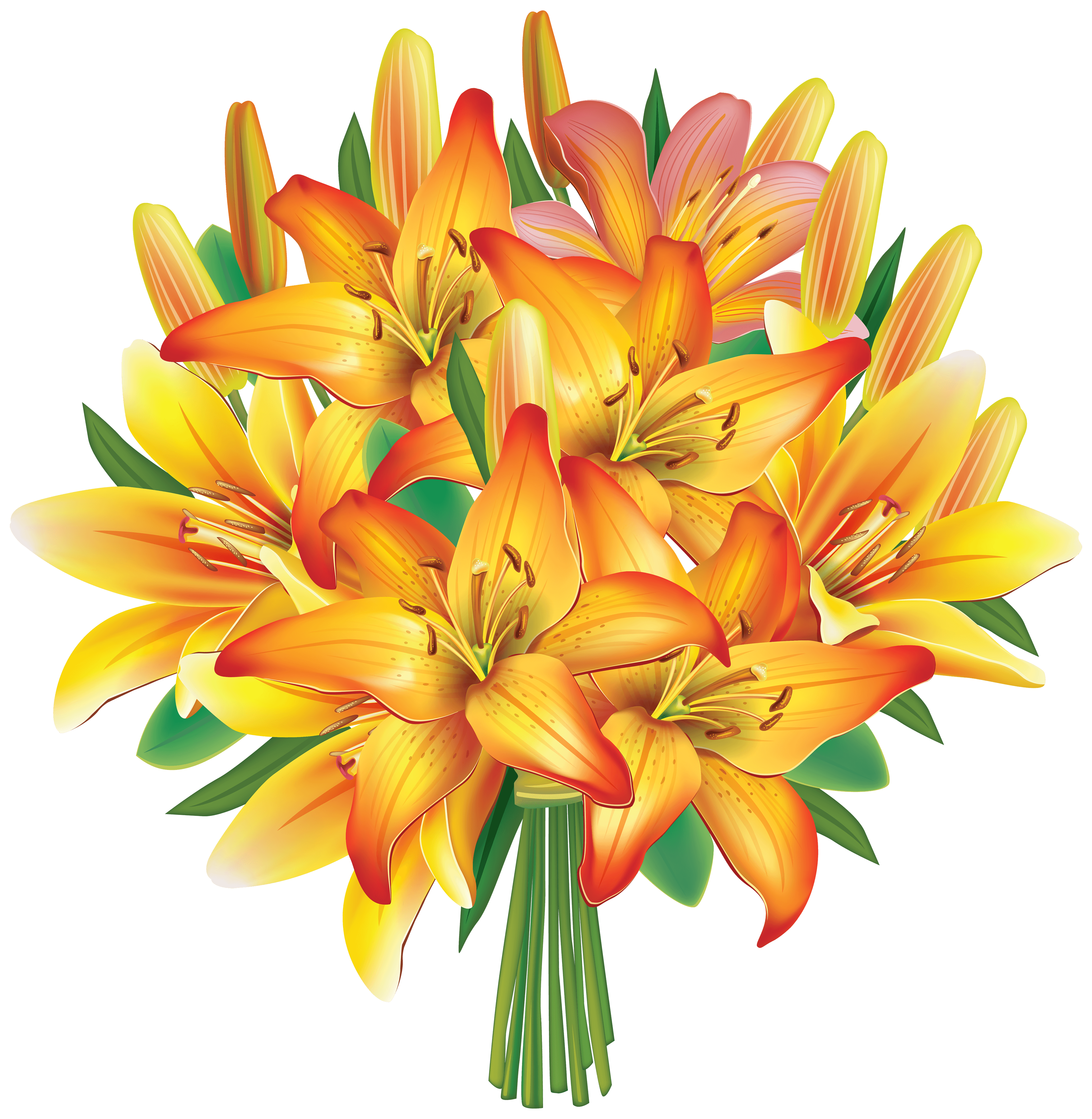 lily flower bouquet clipart Clip Art Library