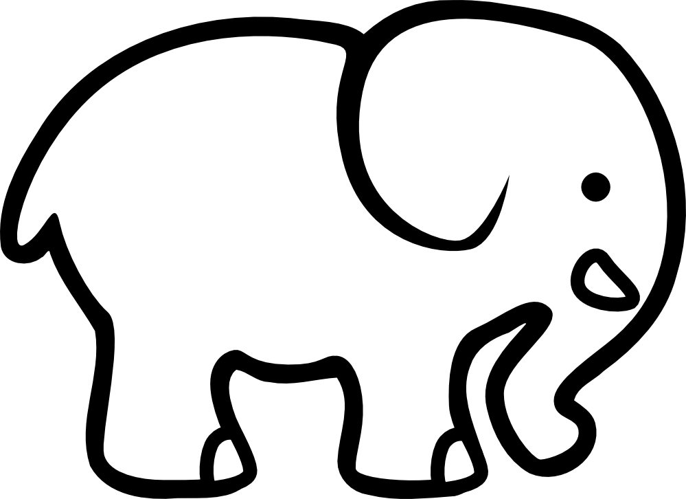 Free Elephant Images Black And White, Download Free Elephant Images