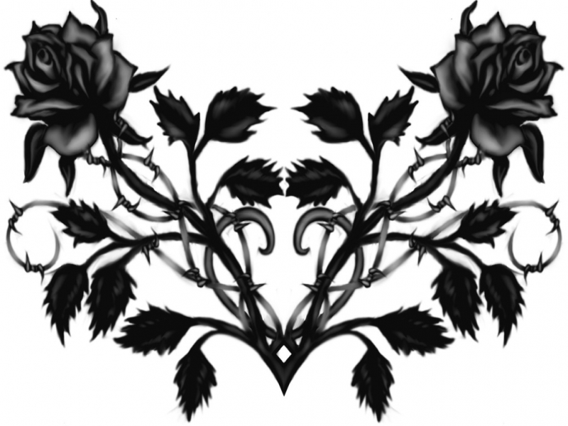 Black Rose Wallpaper Clipart
