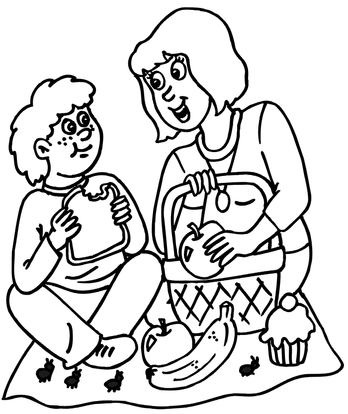 Free Picnic Clip Art Black And White, Download Free Picnic Clip Art