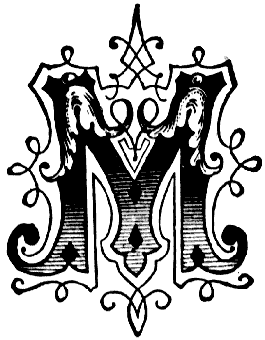 fancy letter m Clip Art Library