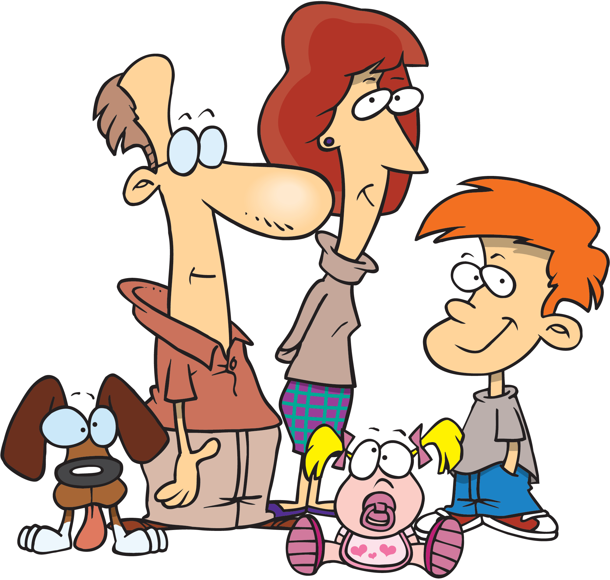 Cartoon Family Pictures Fun and Endearing Family Portraits