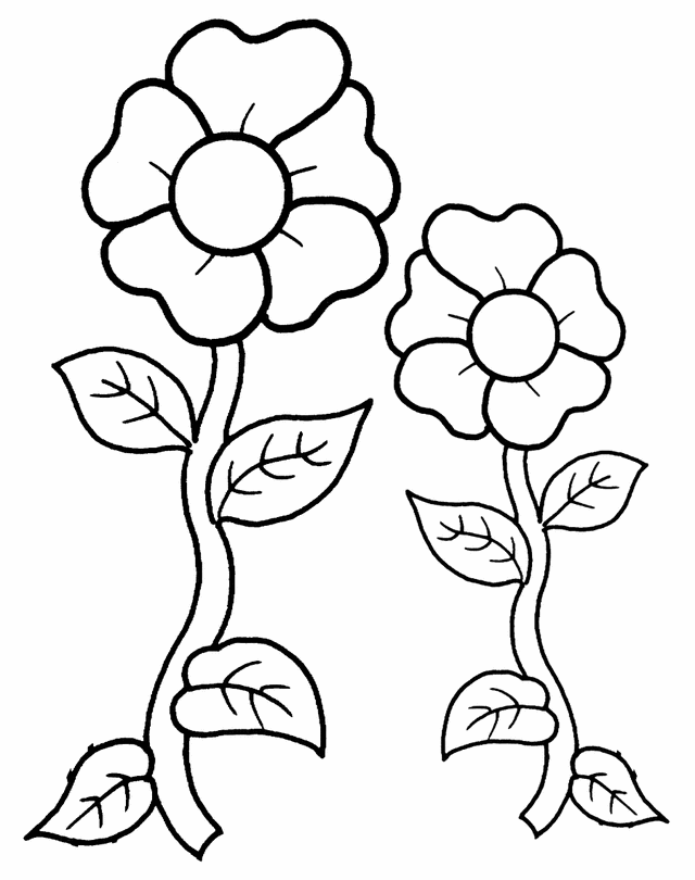 6 petal flower outline Clip Art Library