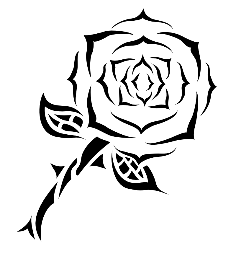 Free Tribal Flowers Tattoo Designs, Download Free Tribal Flowers Tattoo Designs Png Images, Free Cliparts On Clipart Library 867_x_800_png