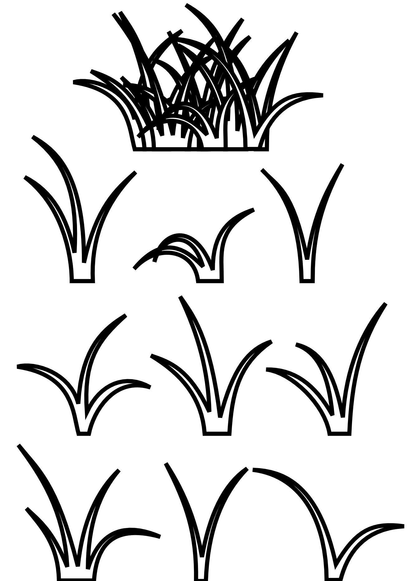 Free Grass Clipart Black And White, Download Free Grass Clipart Black And White png images, Free