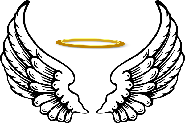 Free Angel Wings With Halo Drawings, Download Free Angel Wings With Halo Drawings Png Images, Free Cliparts On Clipart Library 401_x_600_png