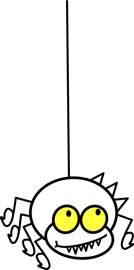 cute spider clipart black and white Clip Art Library