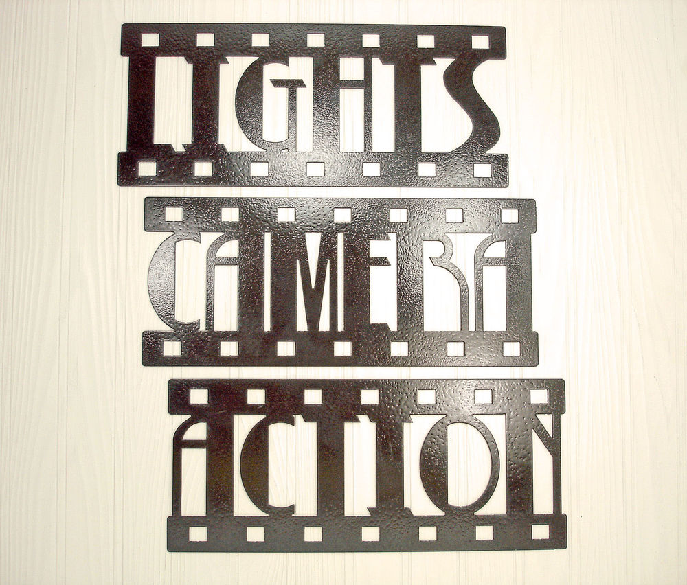 lights camera action words Clip Art Library