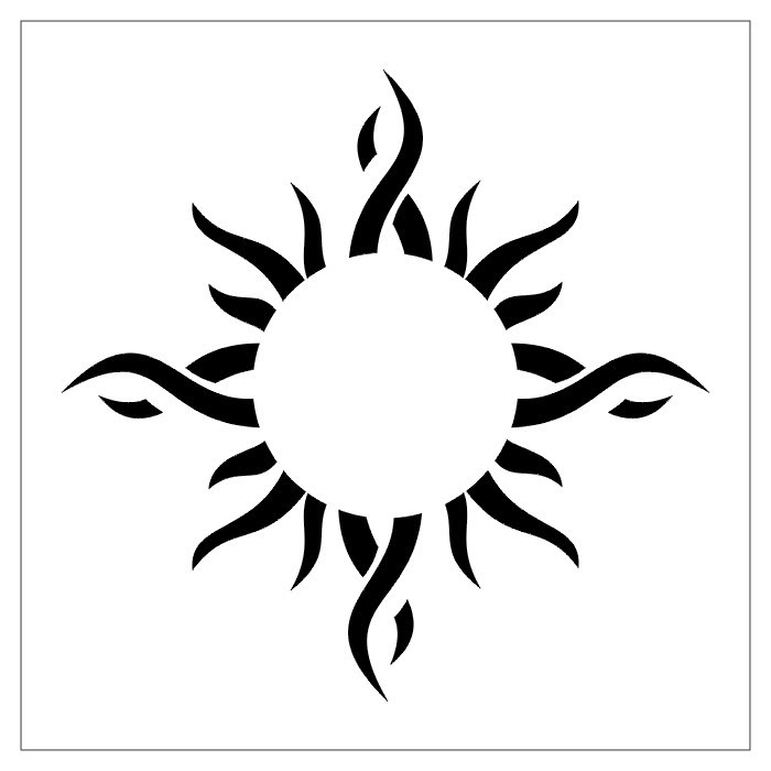 Tribal Design Sun Tattoo - Clip Art Library 700_x_700_jpg