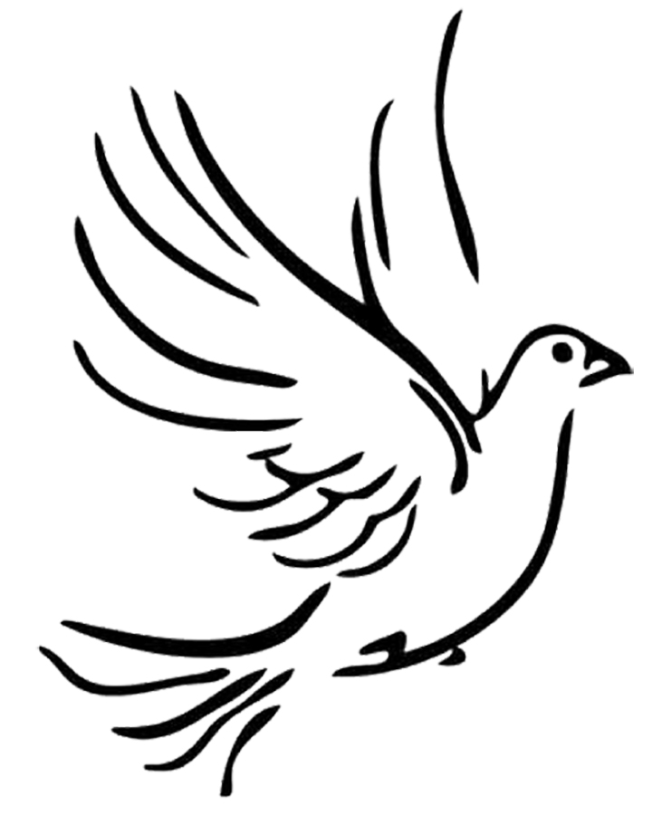 Free Dove Line Art, Download Free Dove Line Art png images, Free ClipArts on Clipart Library