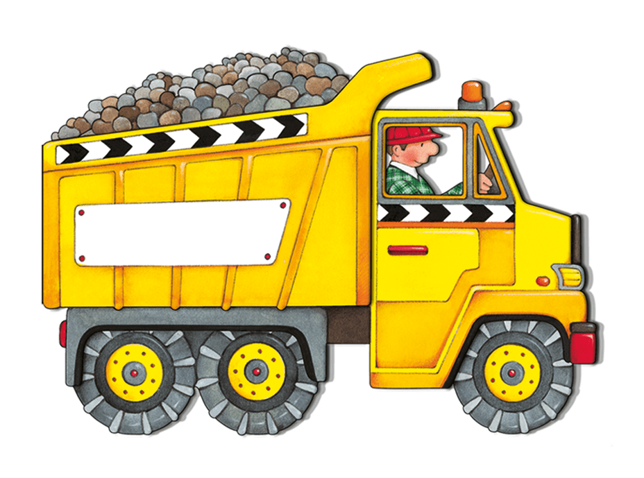 Clipart Construction Dump Truck Cartoon Trucks Clip Art Frame Clip
