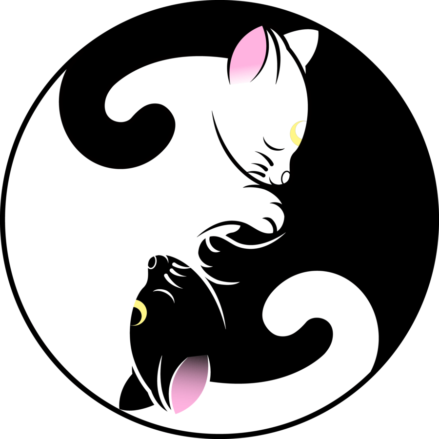Sailor Moon Luna And Artemis Tattoo - Clip Art Library 900_x_900_png