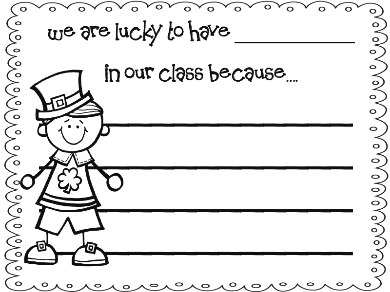 2nd grade st patricks day worksheets Clip Art Library