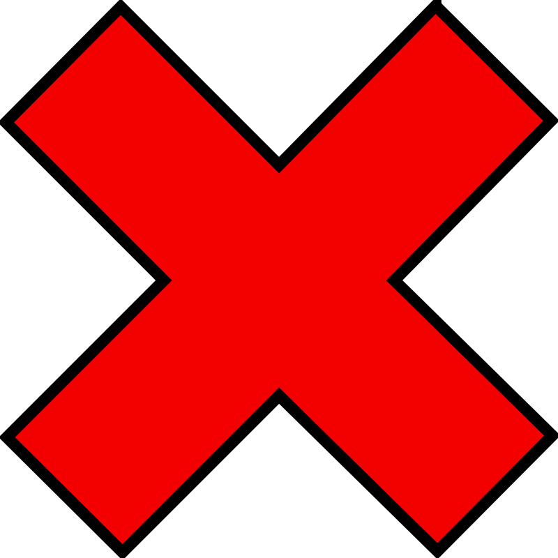 Free Cross Out Sign Transparent, Download Free Cross Out Sign