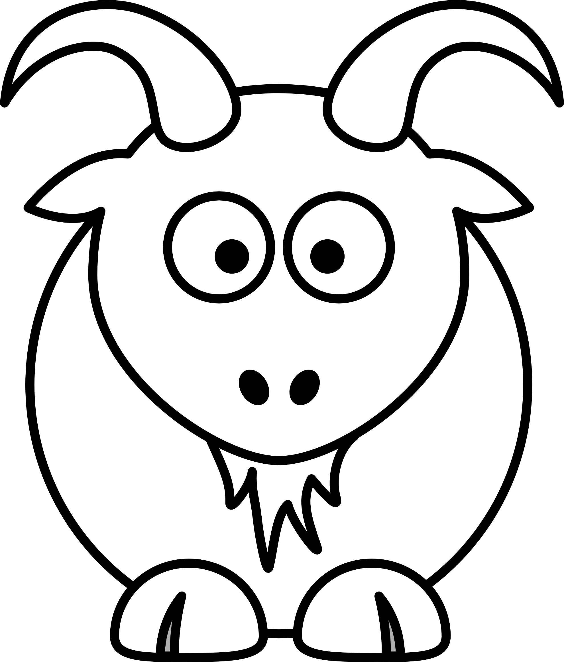 Free Black And White Cartoon Animals, Download Free Black And White