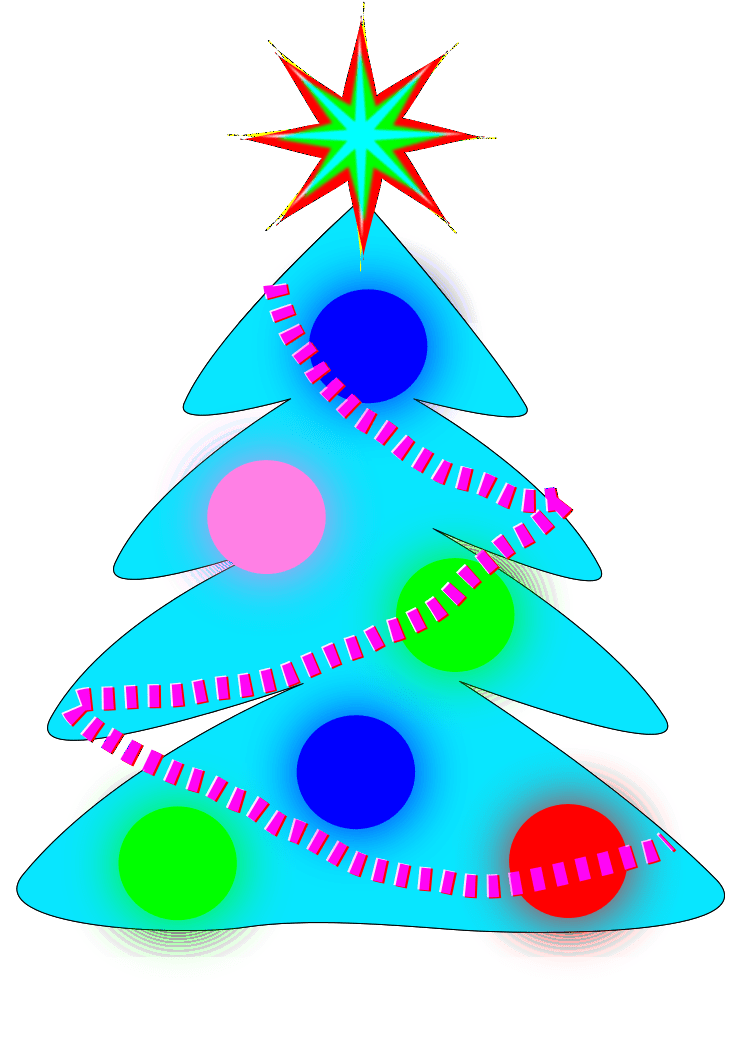 blue christmas tree clip art Clip Art Library